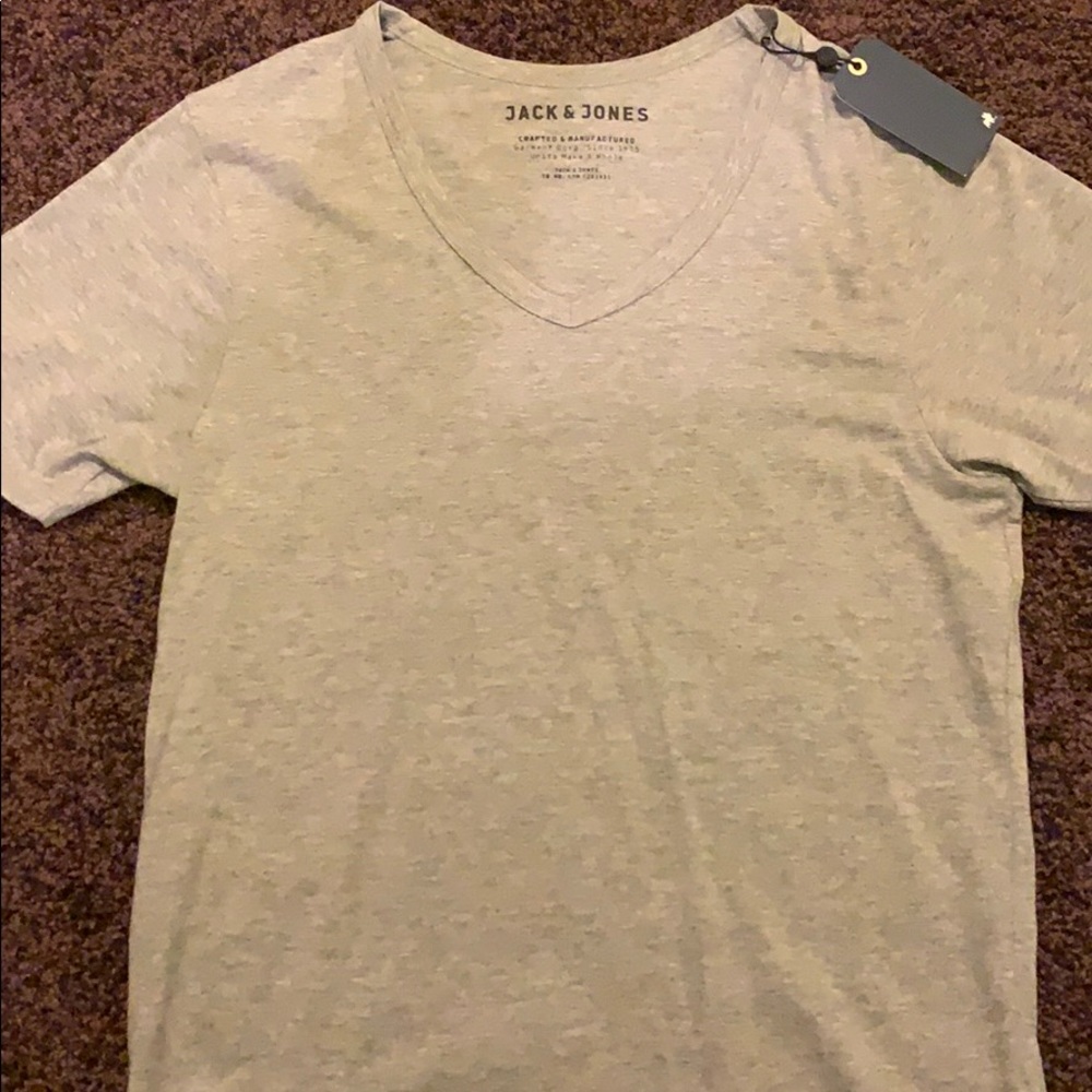 COPY - Jack & Jones Gray V Neck Sz Medium